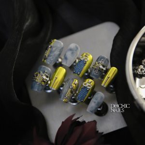 豆姬穿戴甲｜幽影星元｜【赛博体系】系列｜显白牛仔电子高级感赛博未来感辣妹穿戴甲